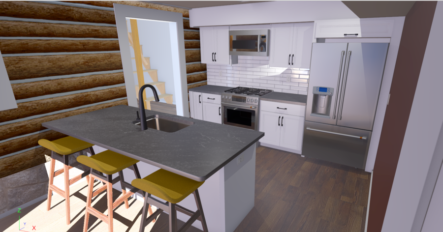 Lancaster Kitchen Remodel design rendering