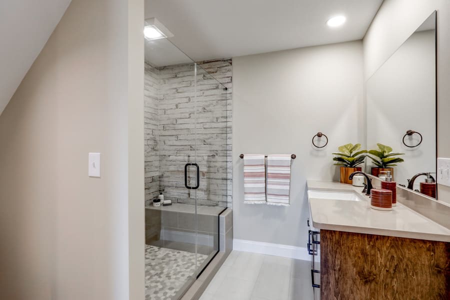 Manheim Primary Suite Remodel with farmhouse bathroom