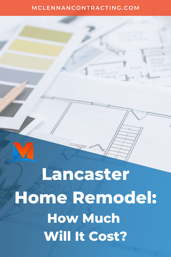 Pinterest graphic for Lancaster home remodel blog post