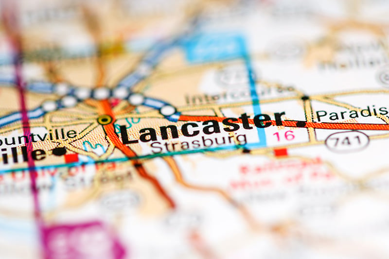 map of lancaster