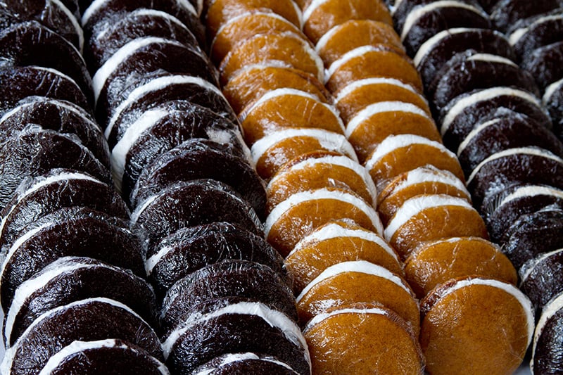 Individually wrapped whoopie pies