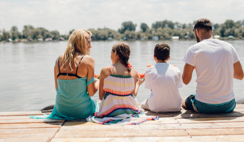 Family enjoying summer in Lancaster, PA