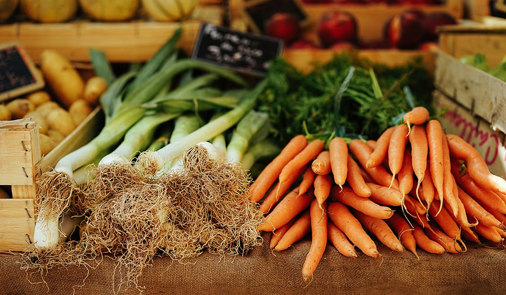 Vegetables at Lancaster farmers market