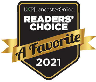 2021 Readers Choice logo for VOTED A FAVORITE cropped