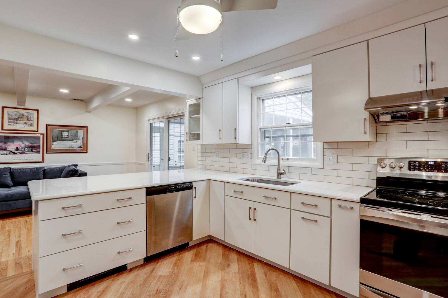 Bloomingdale Kitchen Remodel with white cabinets