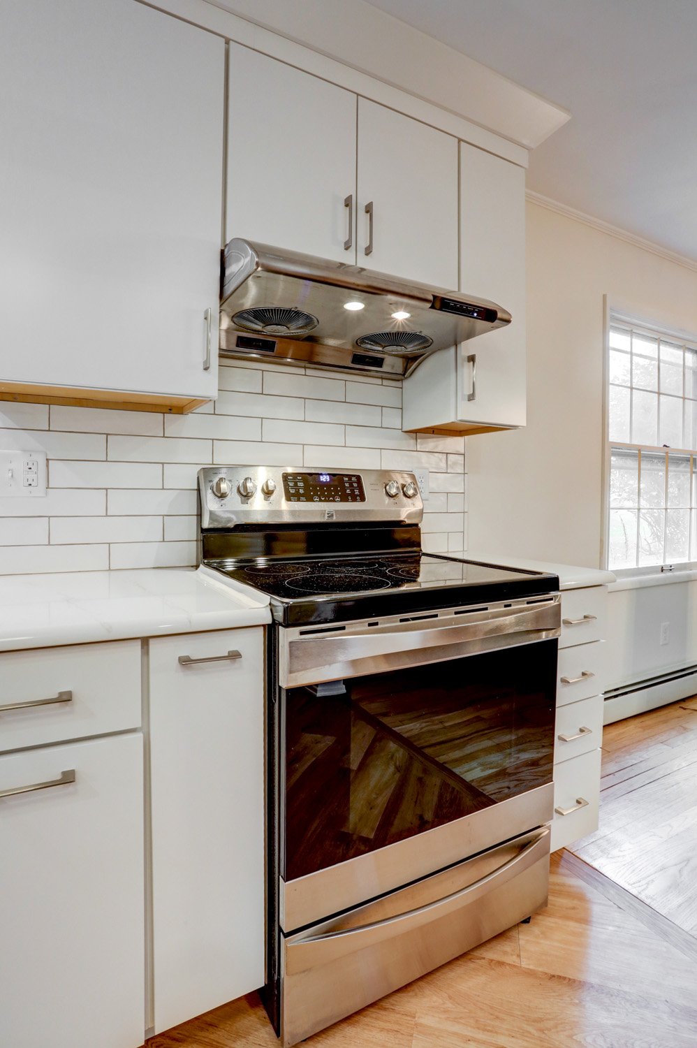 Stainless Steel Oven and Stove in Bloomingdale Kitchen Remodel