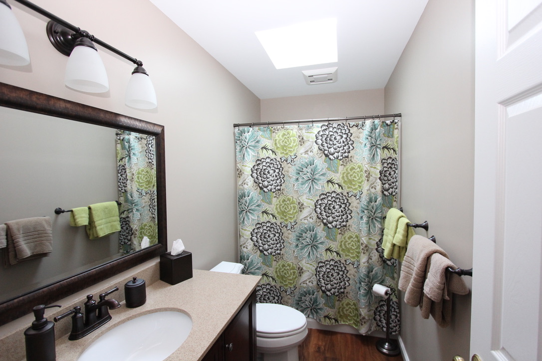 Ephrata Bathroom Remodel with bronze accessories