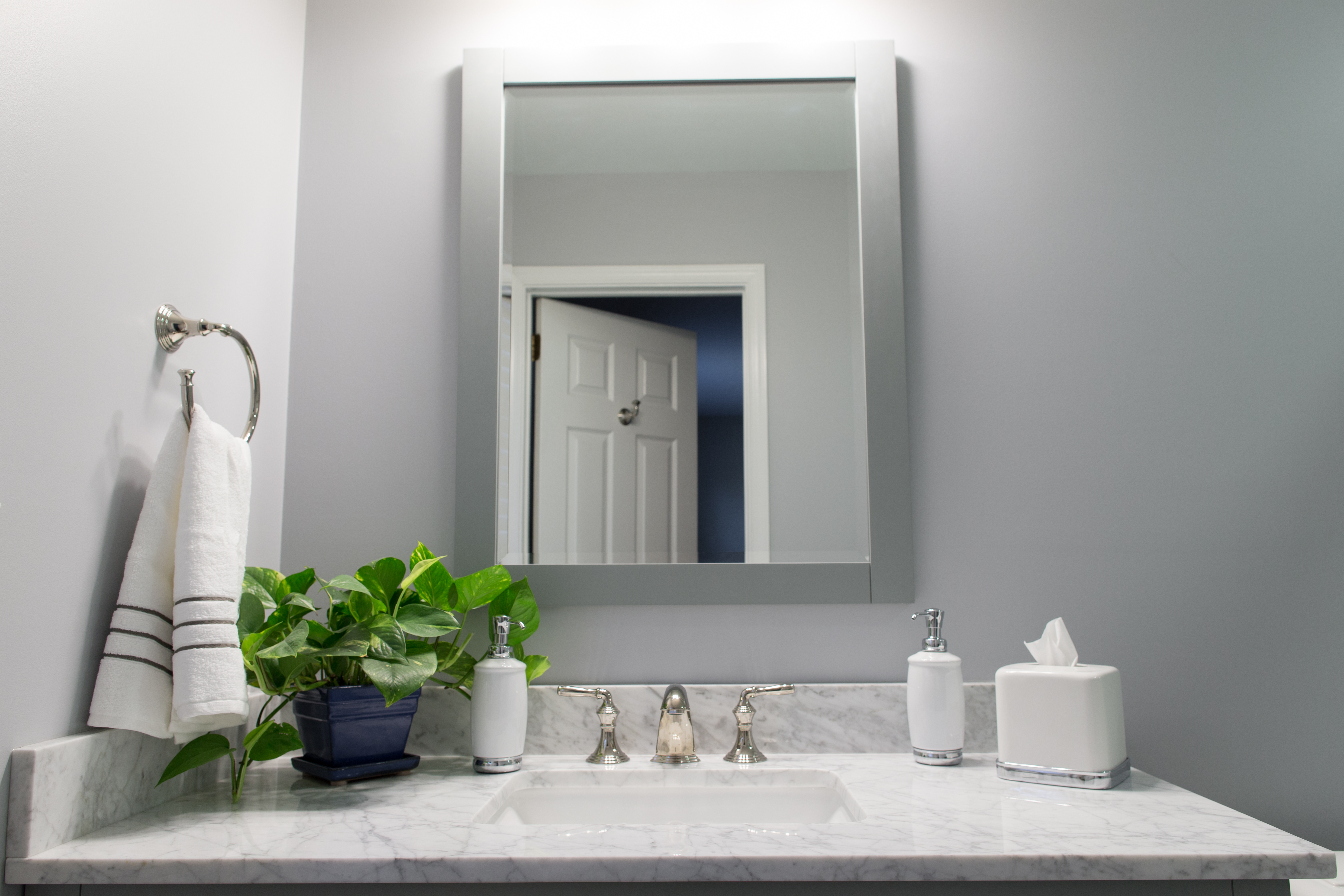 Mirror in Ephrata Master Bathroom Remodel