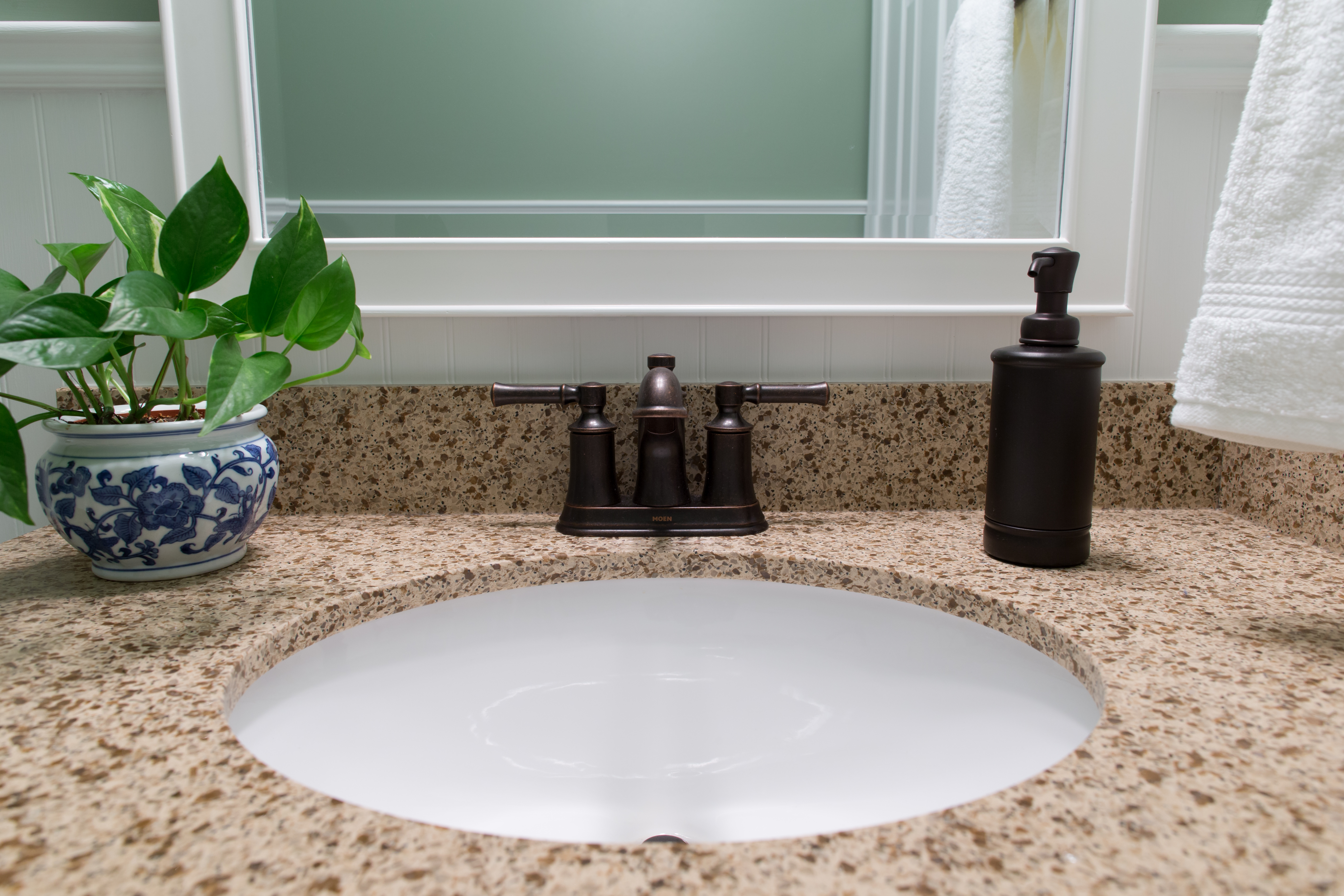 Oval Sink in Ephrata Powder Room Remodel