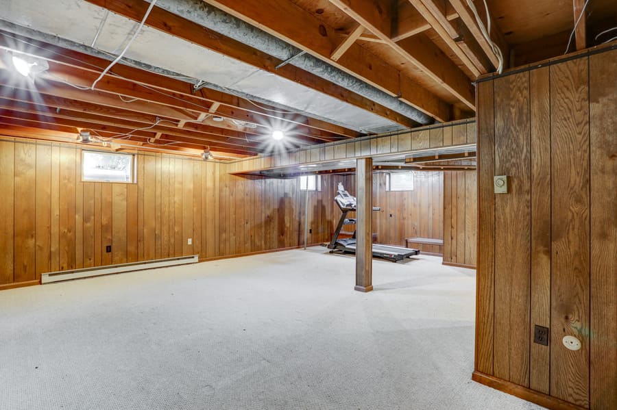 Before photo of Lancaster basement remodel