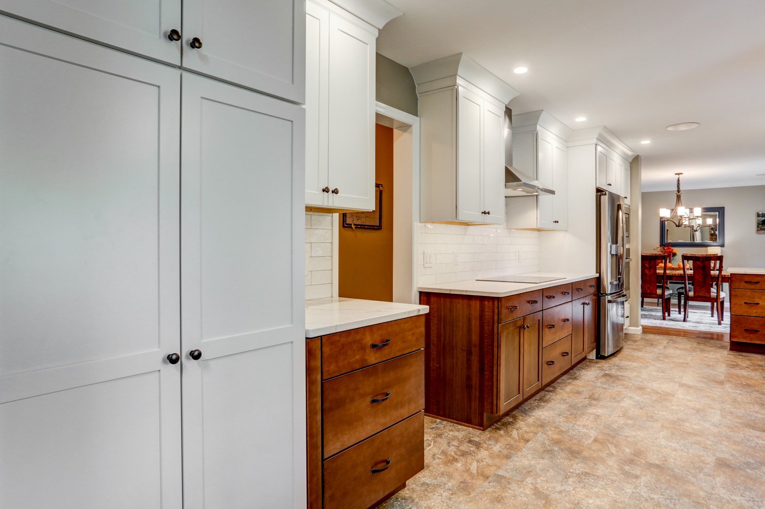 New Cabinets in Lancaster Galley Kitchen Remodel