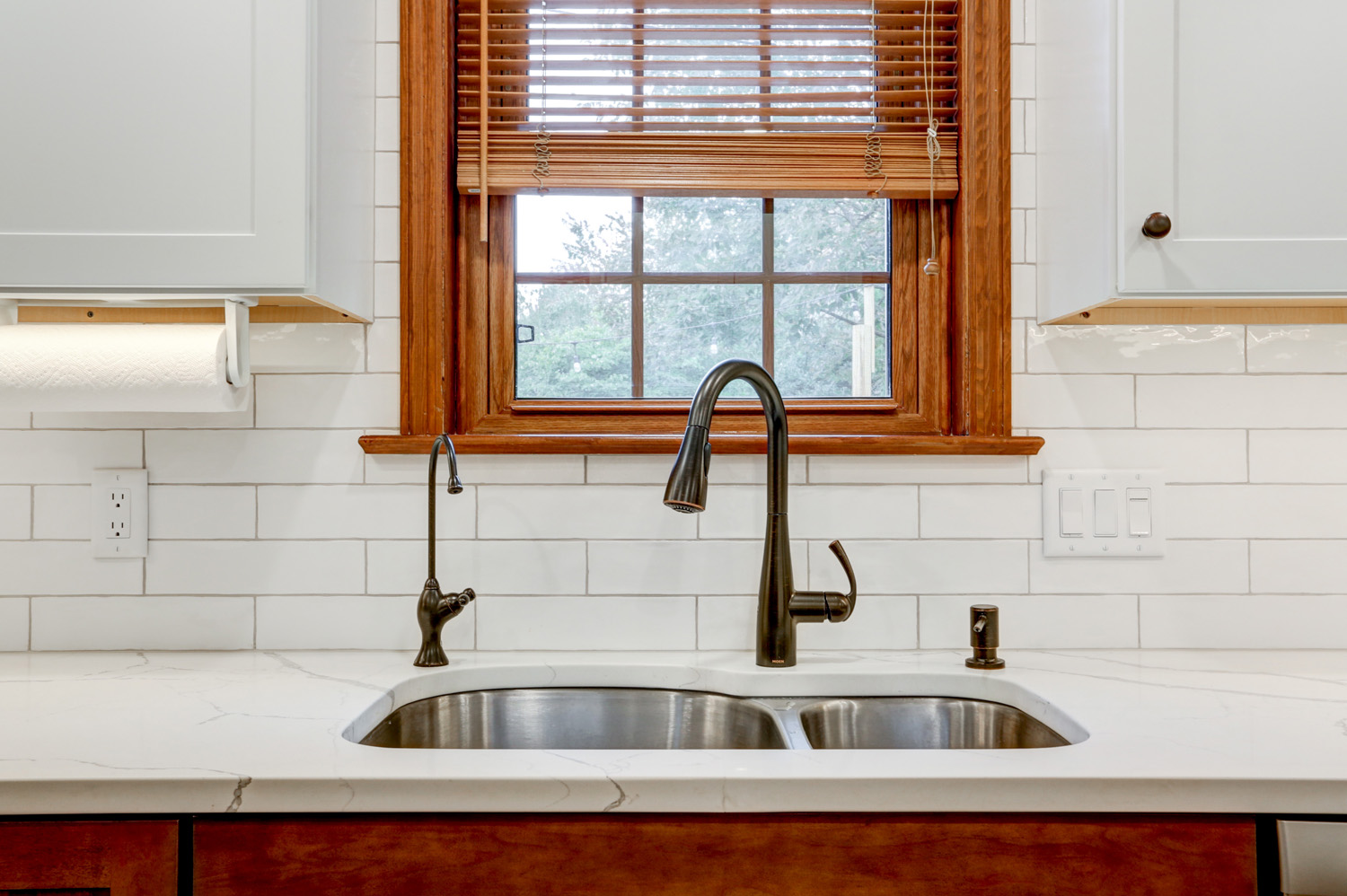 Oil Rubbed Bronze Kitchen Fuacet with Stainless Steel Sink Lancaster Kitchen Remodel