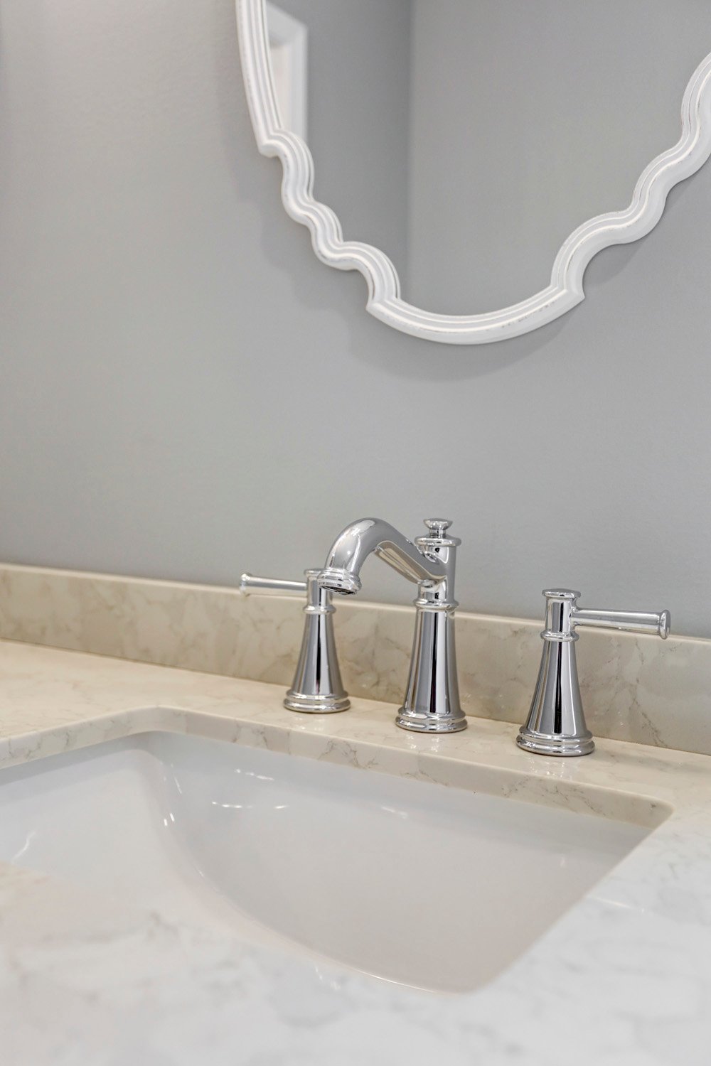 Chrome faucet in Leola Master Bathroom Addition 