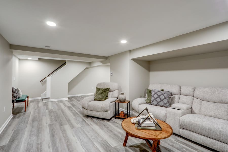 Manheim Township Basement Remodel with rec room