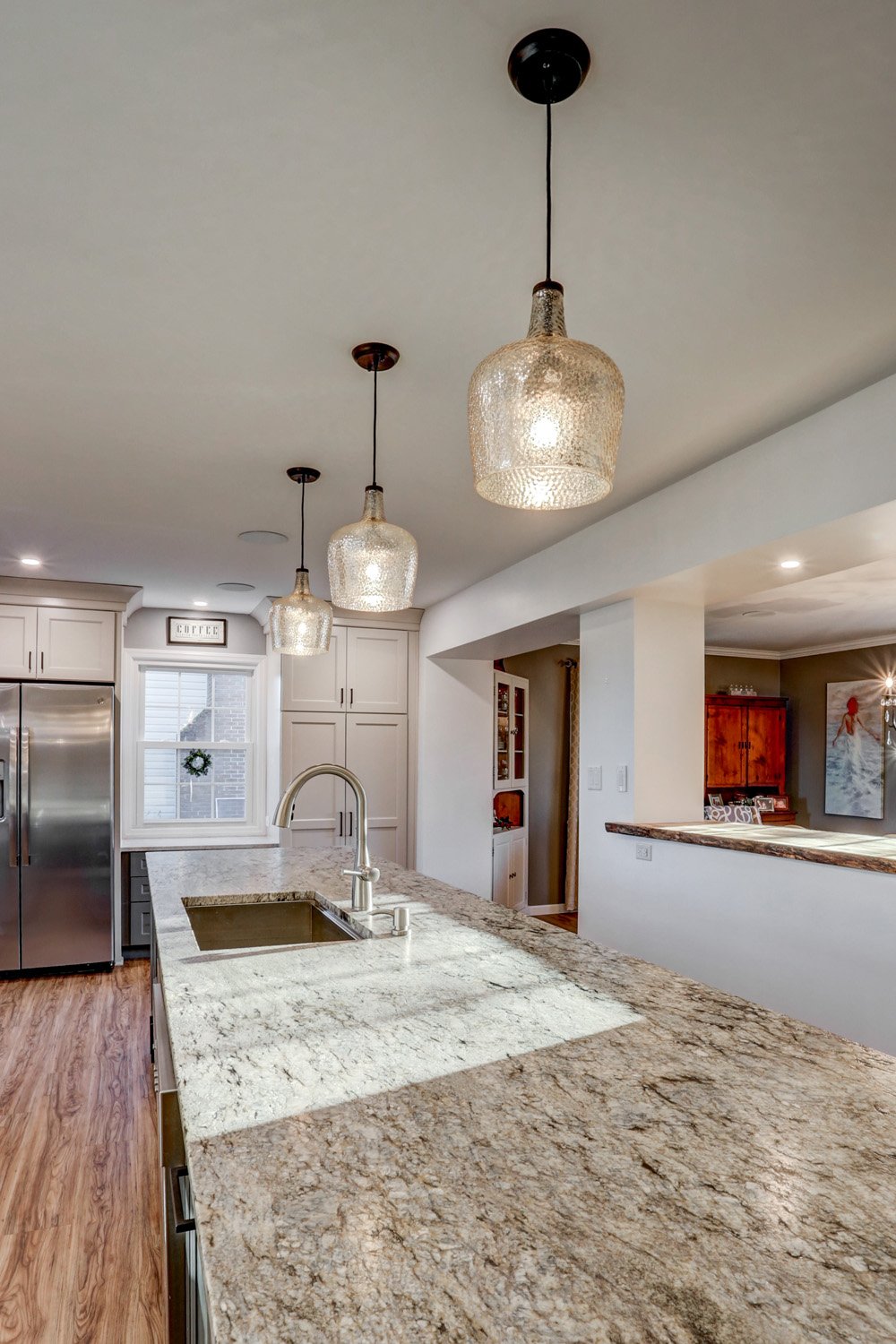 Granite Island Countertop in Manheim Township Kitchen Remodel