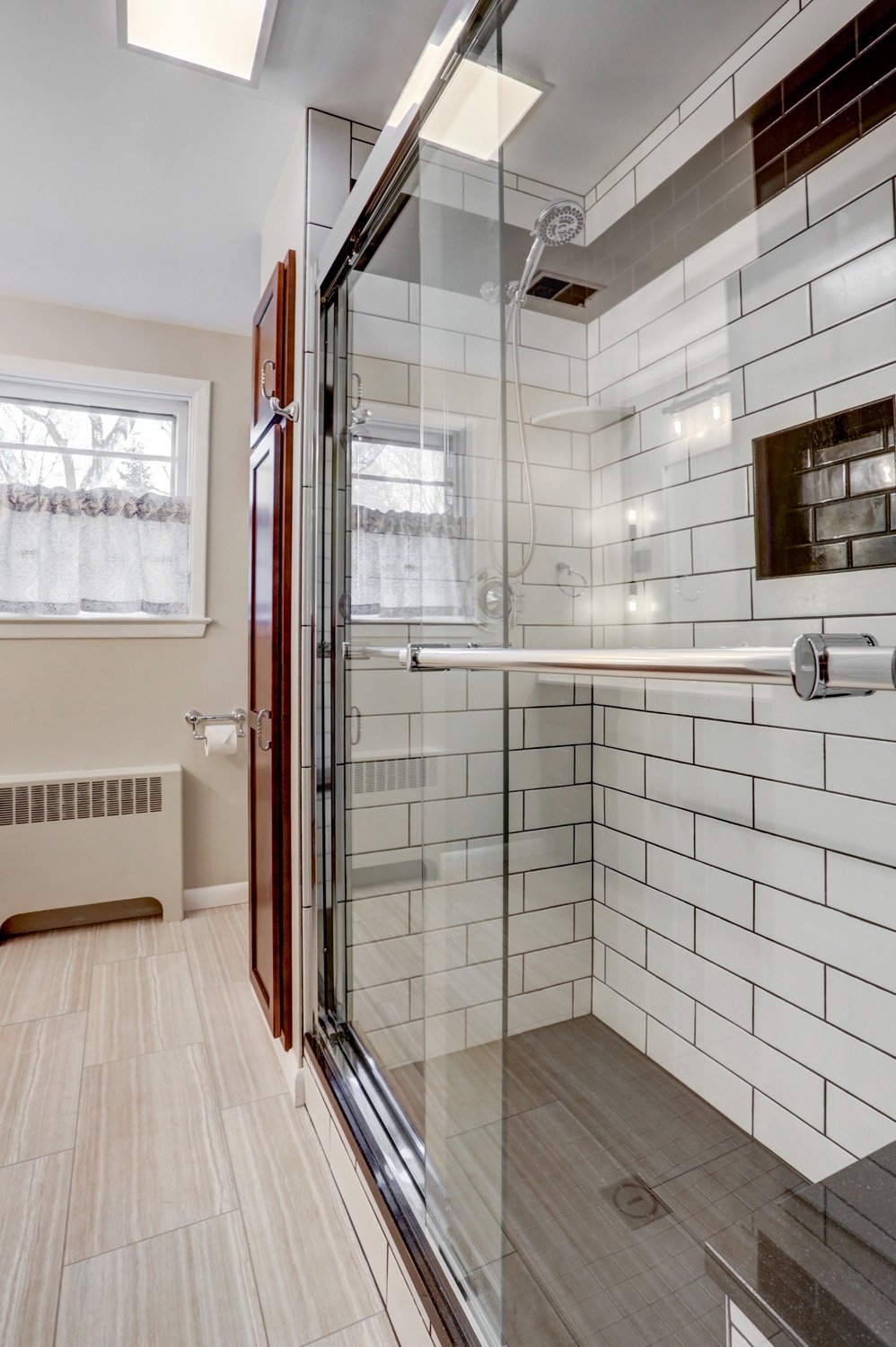 Manheim Township Bathroom Remodel with Ceramic Tile shower