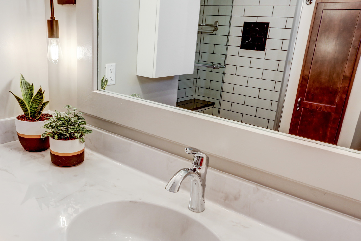 Chrome Faucet in Manheim Township Bathroom Remodel