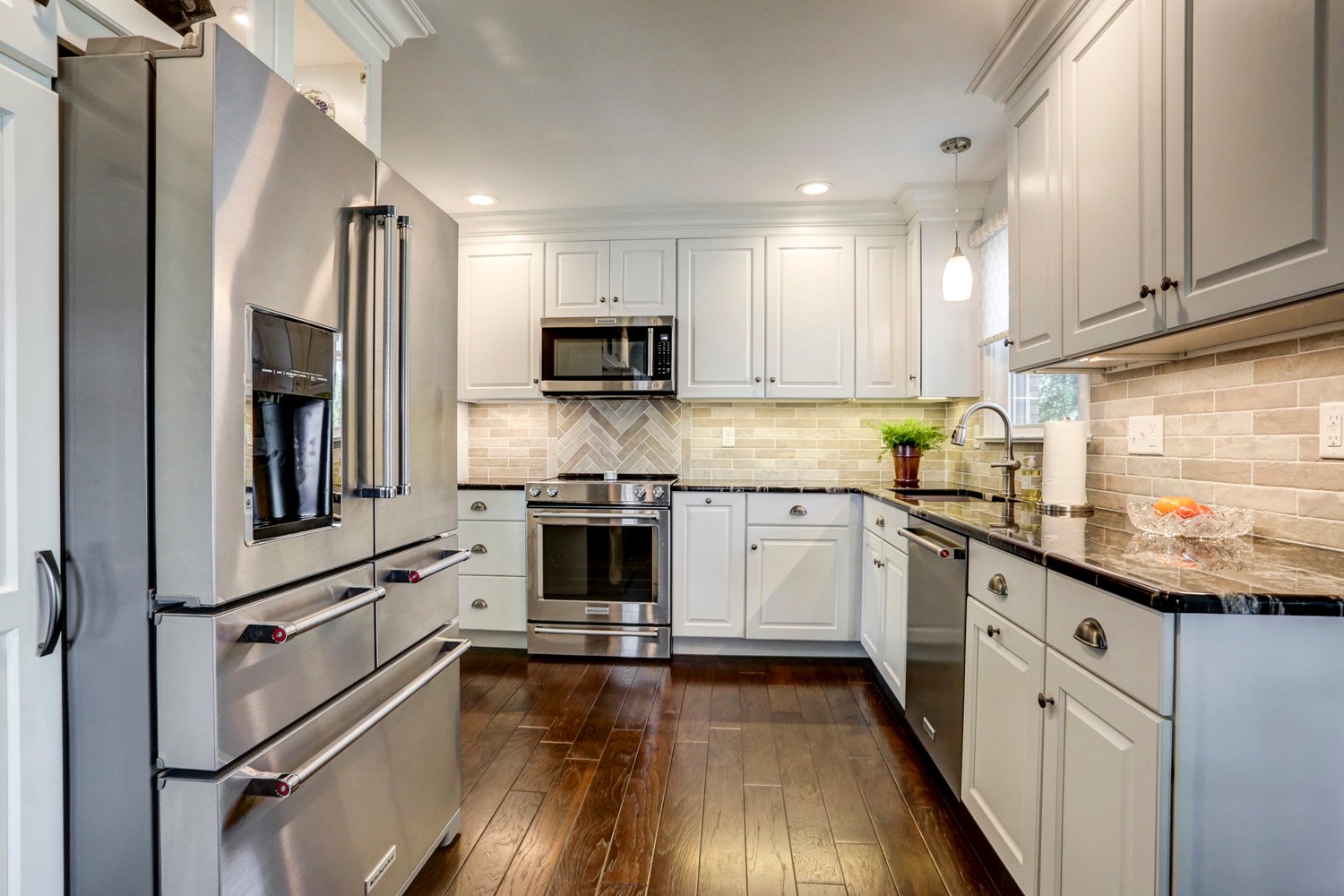 Manheim Township Kitchen Remodel with hardwood and stainless steal appliances