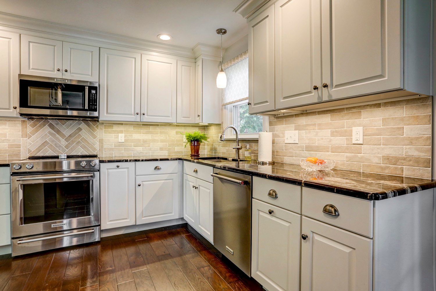 Manheim Township Kitchen Remodel with White Cabinets