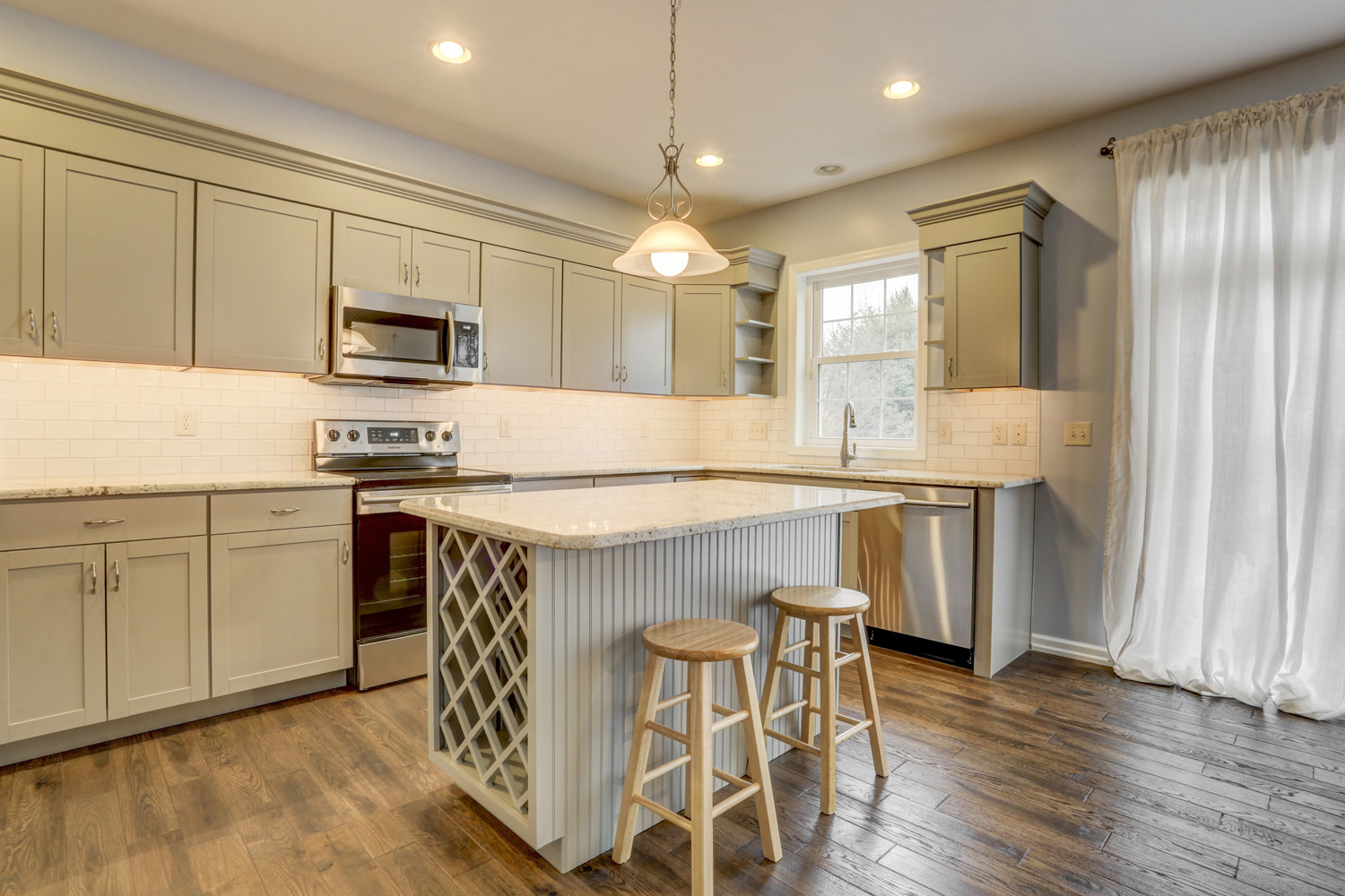 Island with seating in Marietta Kitchen Remodel