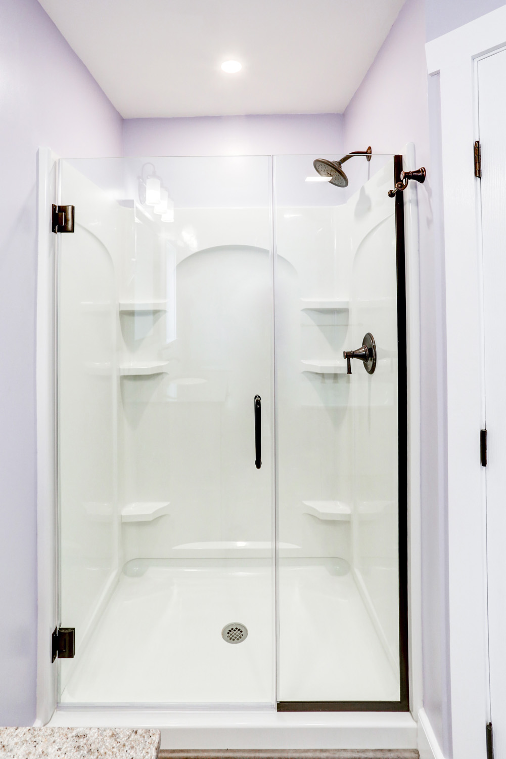 Shower with Glass Door in Millersville Bathroom Remodel