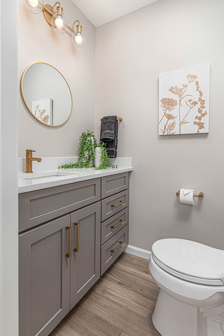 half bathroom in Manheim Township Basement Remodel