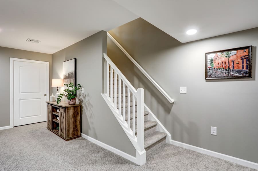 Stairs in Manor Township Basement Remodel