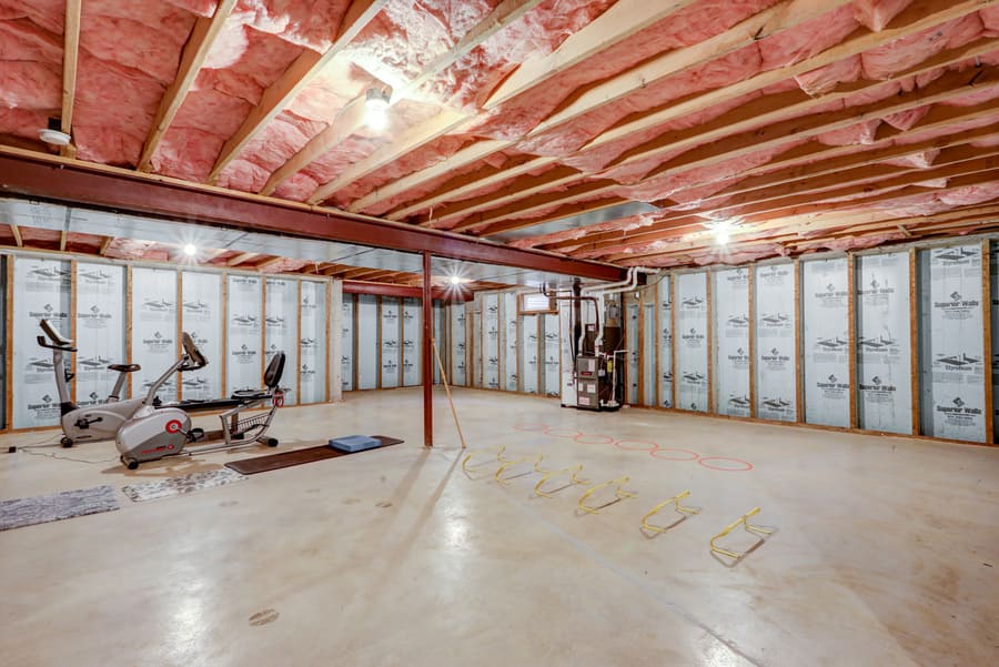 Manor Township Basement before remodel