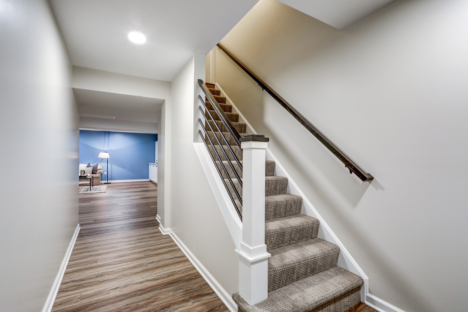 Stairway in Manheim Basement Remodel