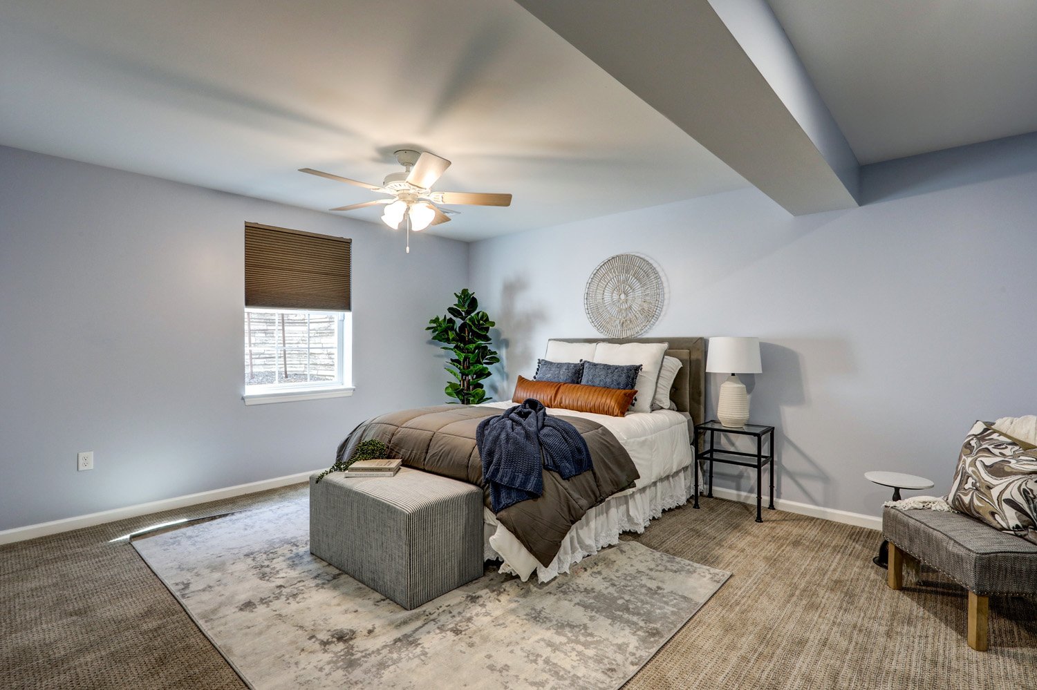 Bedroom in Manheim Basement Remodel