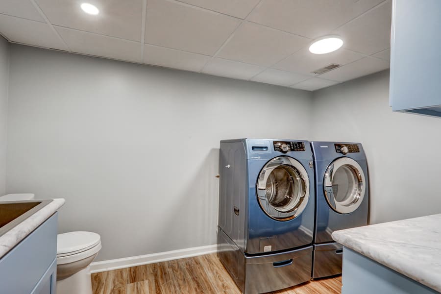 Lititz Basement Remodel laundry room