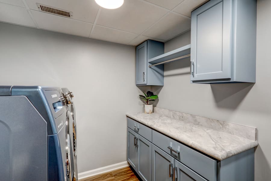 Laundry room in Lititz Basement Remodel