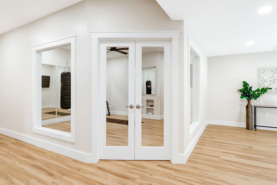 Lititz Basement Remodel with gym area