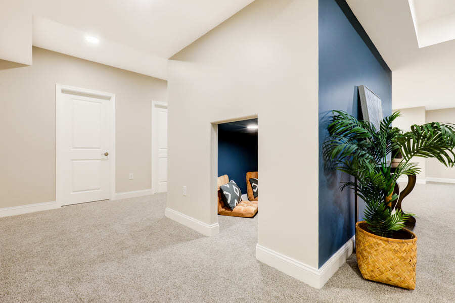children's playing nook in Manheim Township Basement Remodel