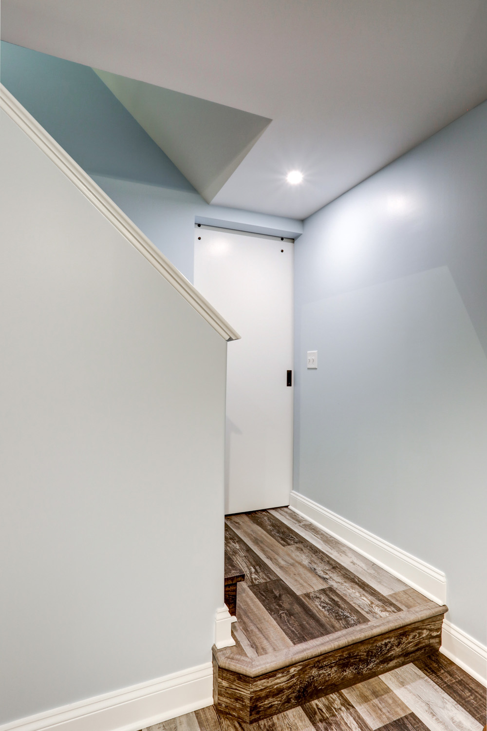 Door to storage room in Millersville Basement Remodel