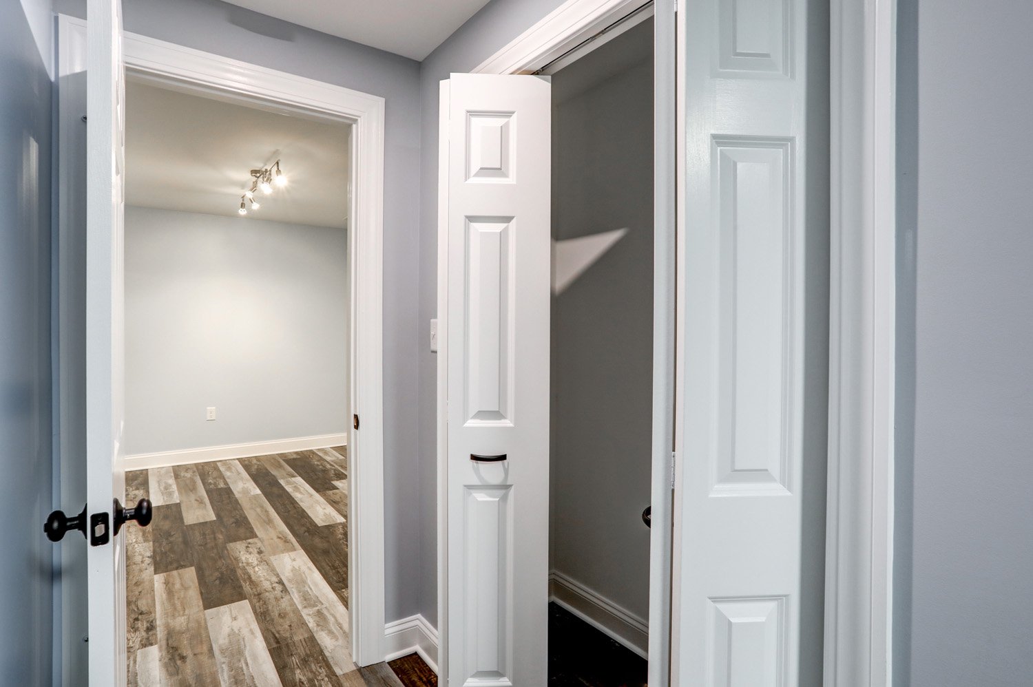 storage closet in Millersville Basement Remodel