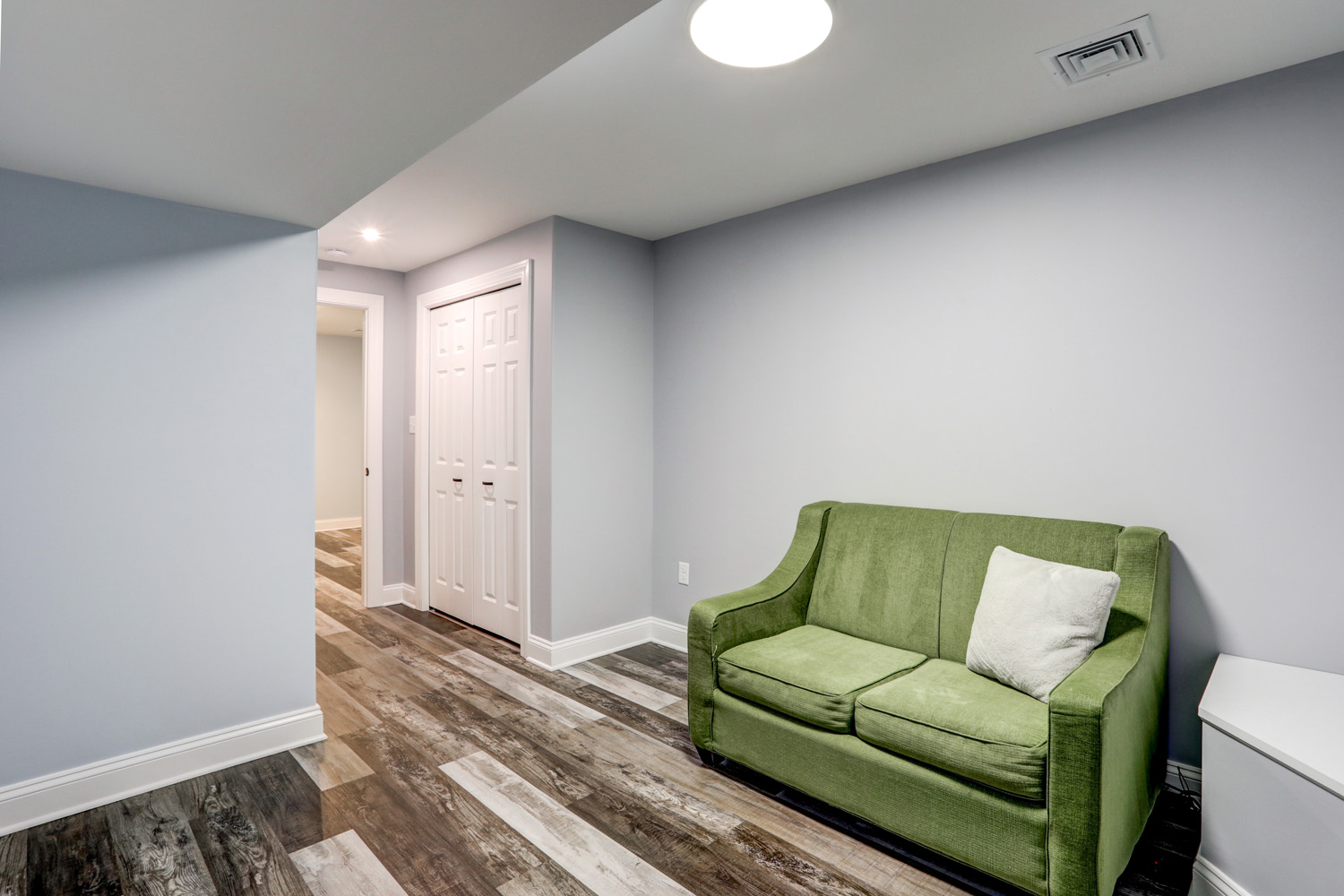 bedroom in Millersville Basement Remodel