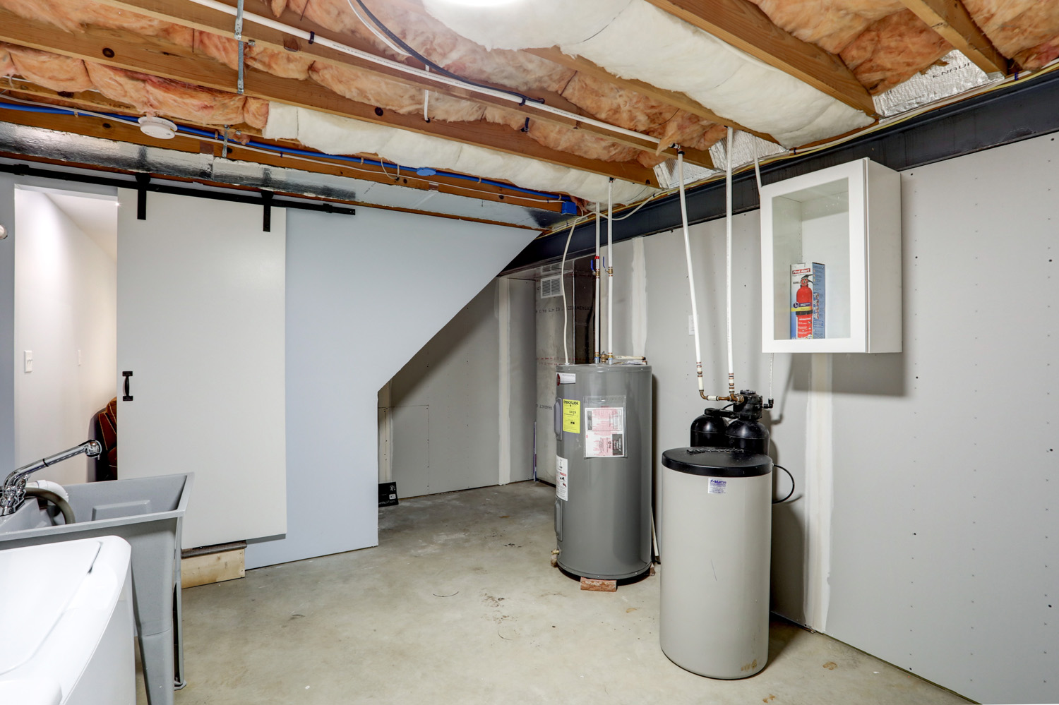 utility storage in Millersville Basement Remodel