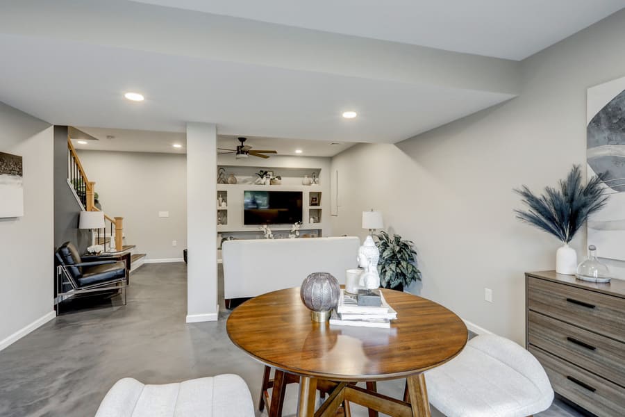 Washington Boro after basement remodel