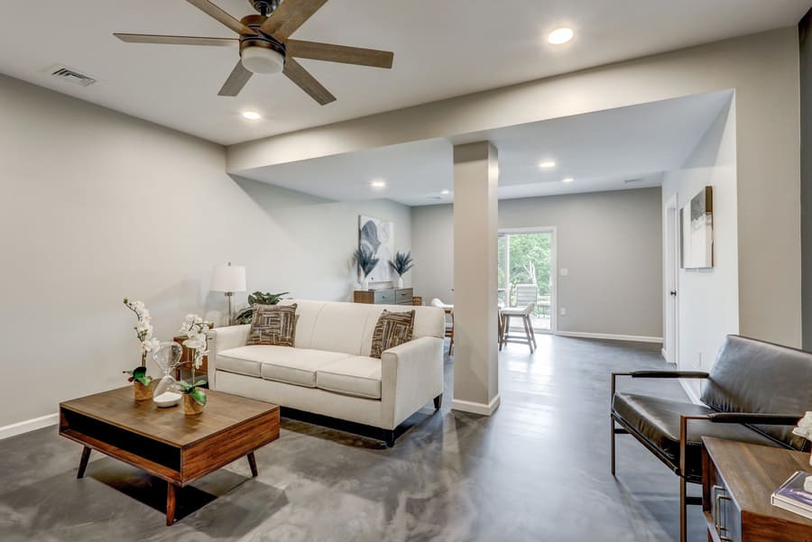 Washington Boro Basement Remodel with epoxy flooring