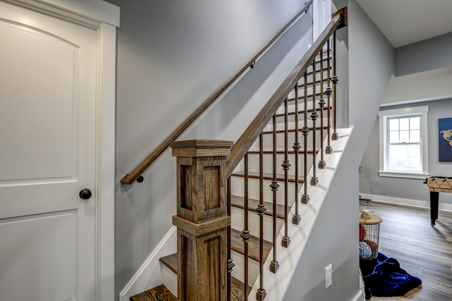 stairway in Lititz Basement Remodel