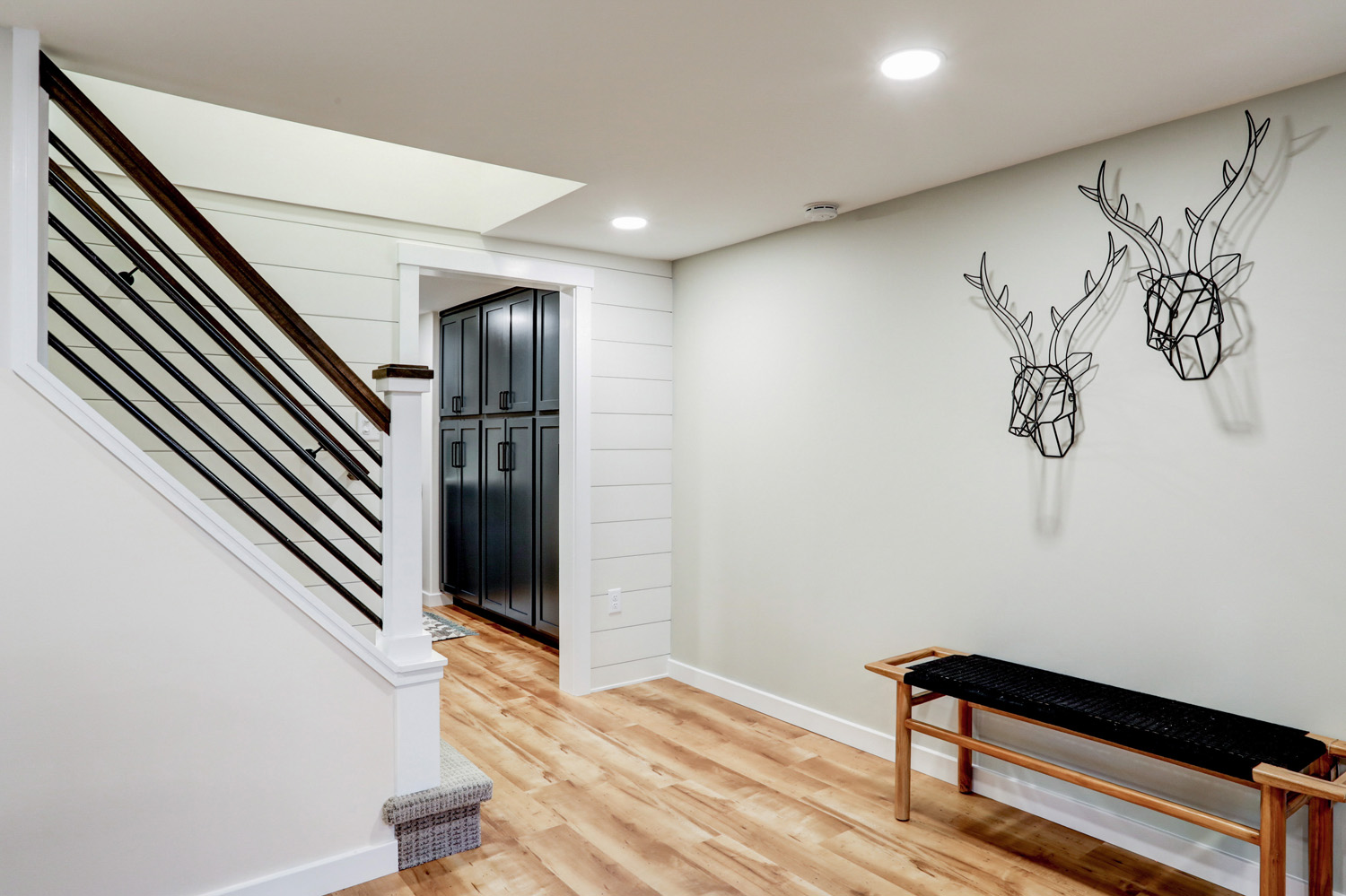 Lancaster Basement Remodel with laundry room