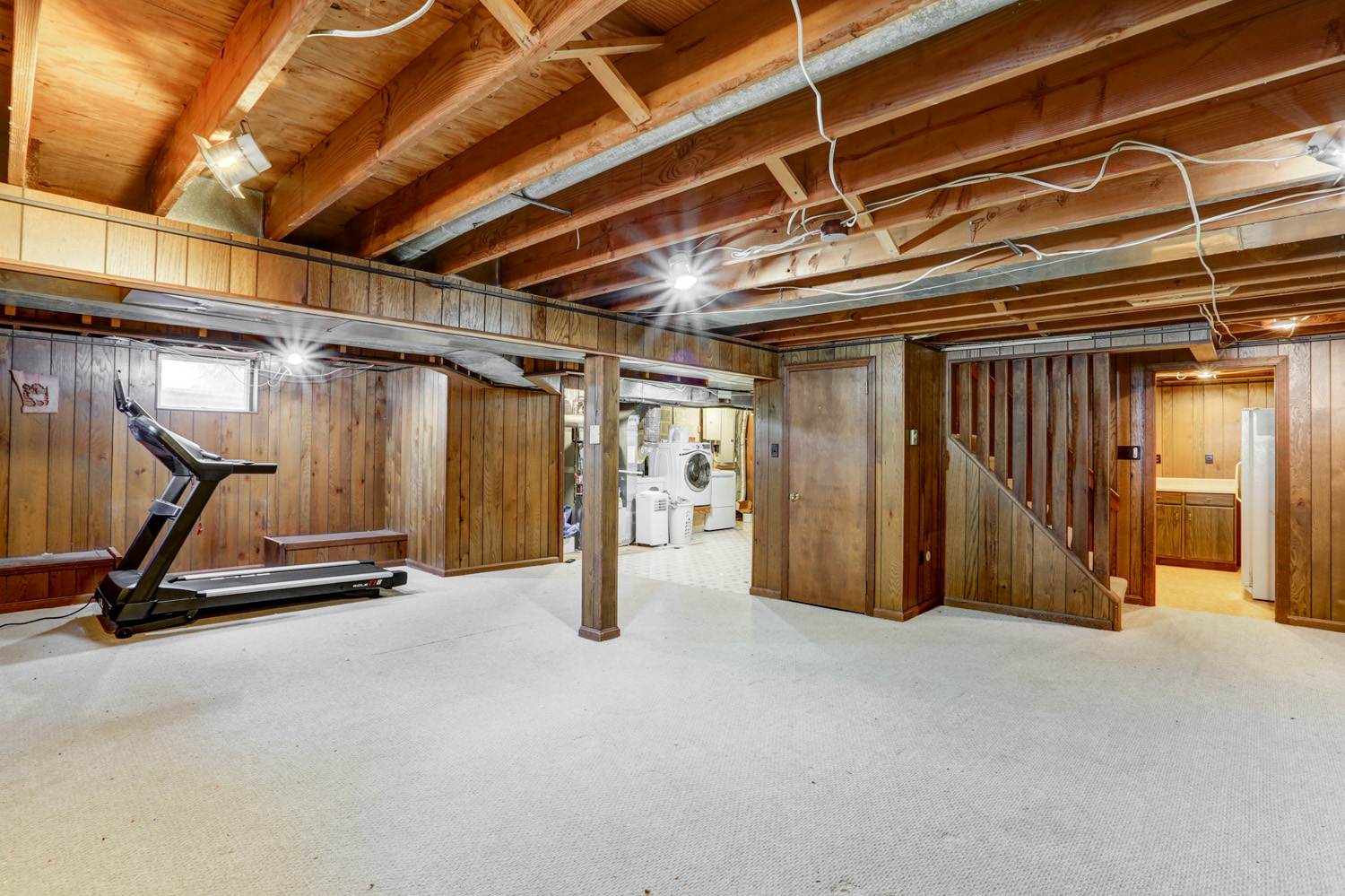 Before photo of a Lancaster basement remodel