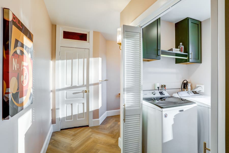 laundry room in Lancaster Primary Bathroom Remodel