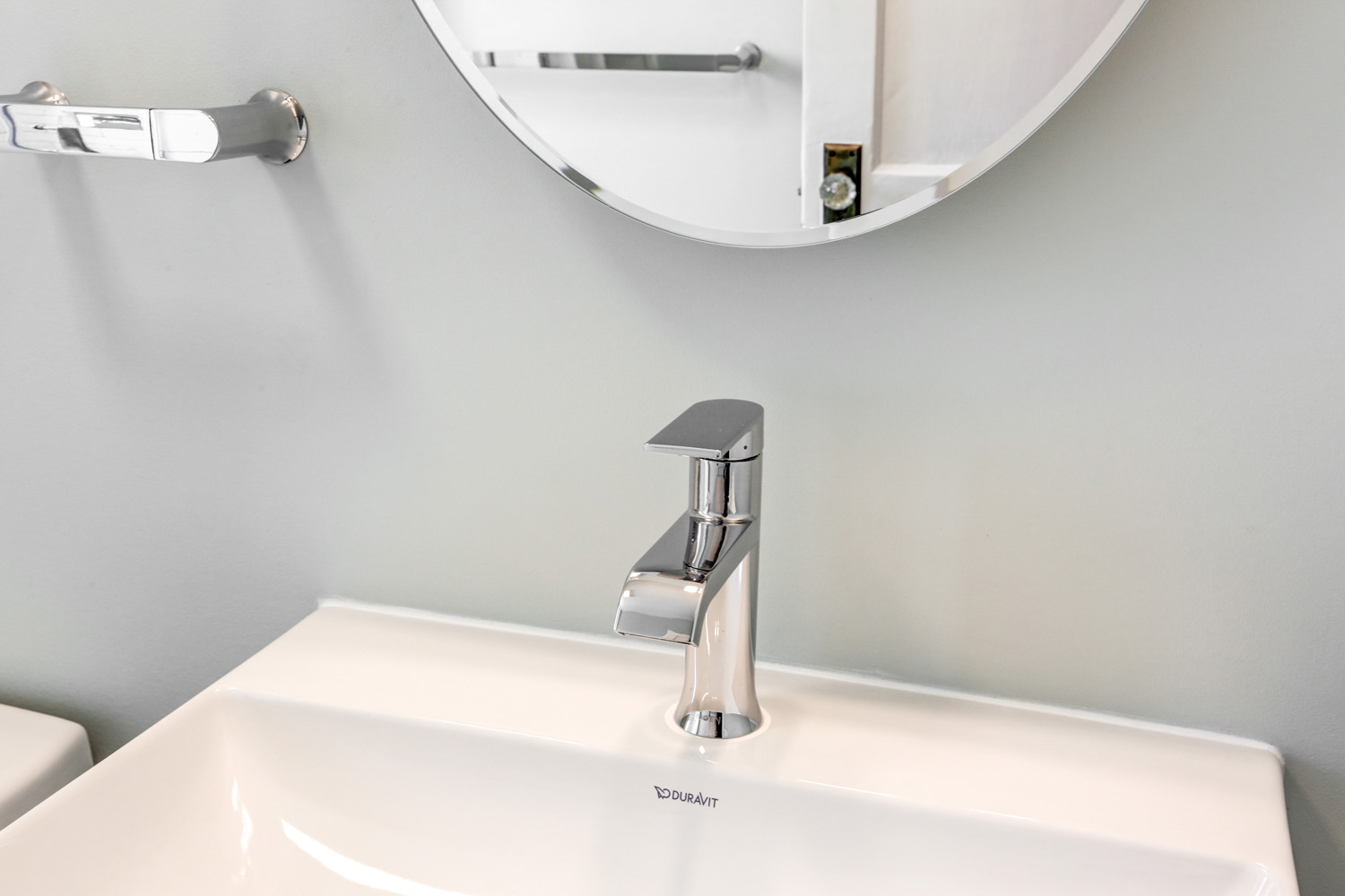 Chrome faucet in Lancaster City Bathroom Remodel