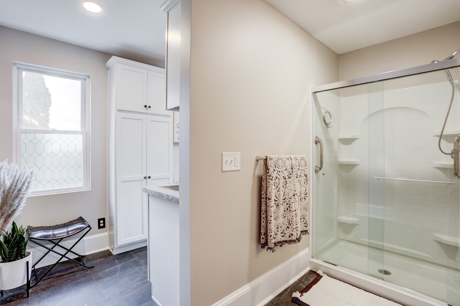 Lancaster Bath and Laundry Remodel with shower
