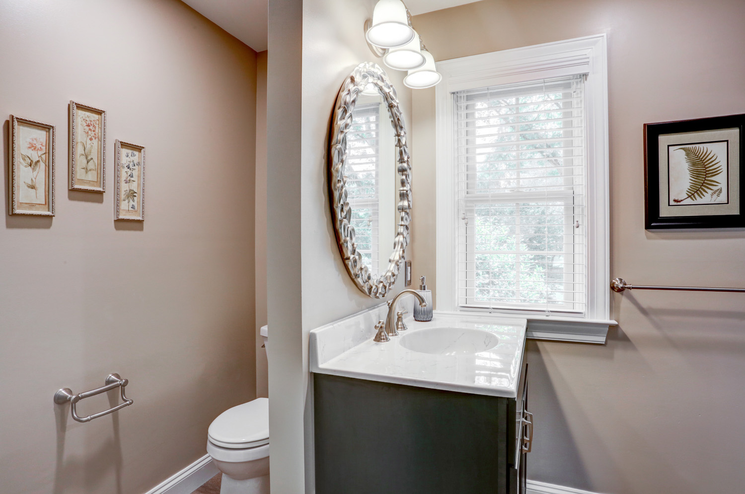 Conestoga Valley Master Bathroom Remodel with separate toilet room