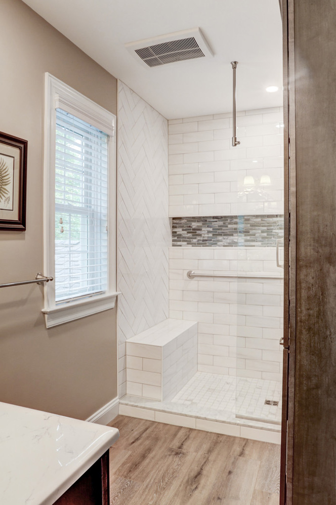 Conestoga Valley Master Bathroom Remodel new shower layout