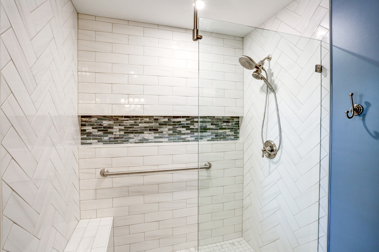 Conestoga Valley Master Bathroom Remodel with tile shower