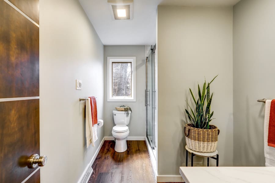 Rohrerstown Bathroom Remodel with LVP flooring